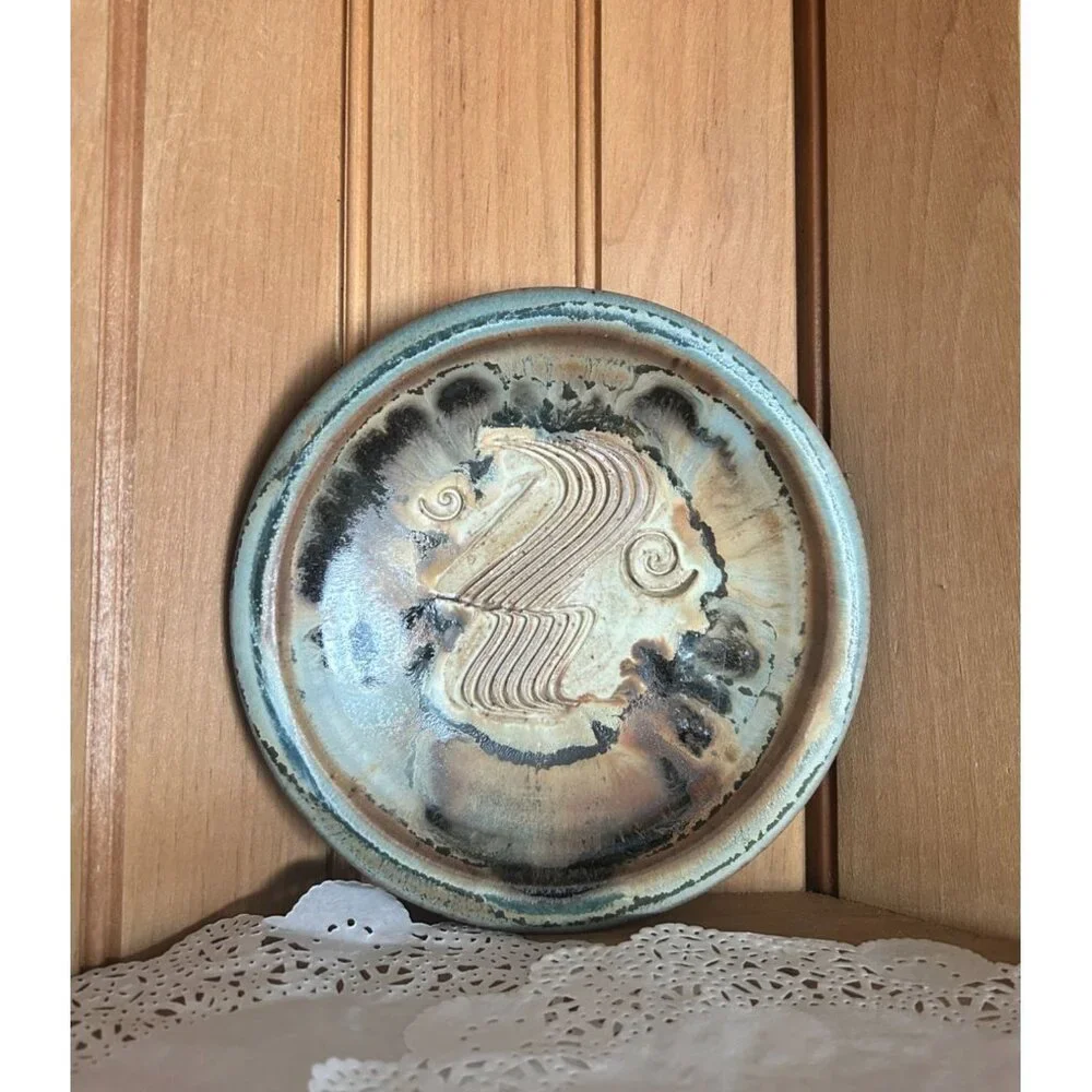 Vintage Colby Clayworks Studio Pottery Plate Dish Rustic Catchall - Picture 1 of 4